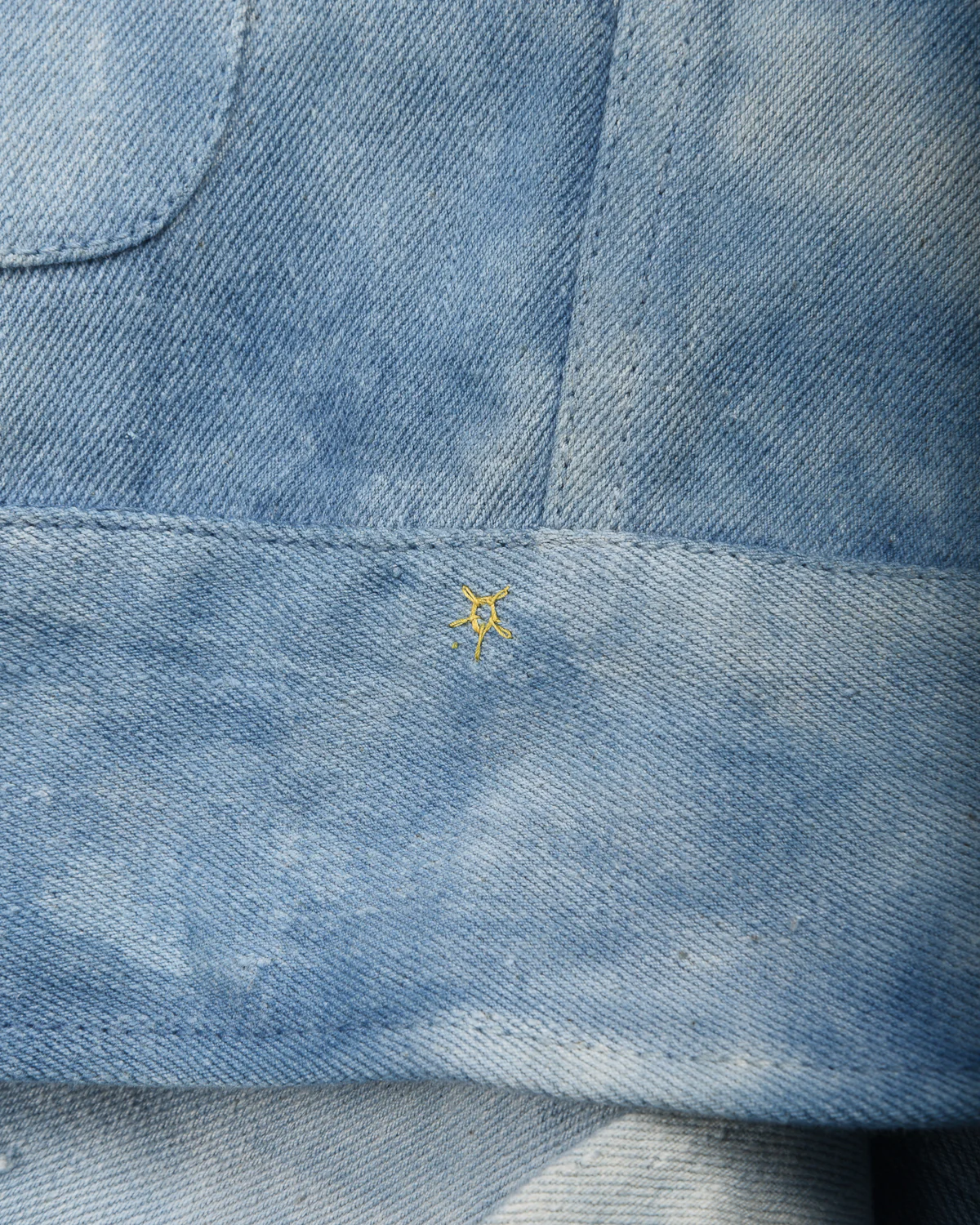 11.11 UNISEX GLEAM COTTON TRUCKER JACKET - LIGHT INDIGO - Image 7