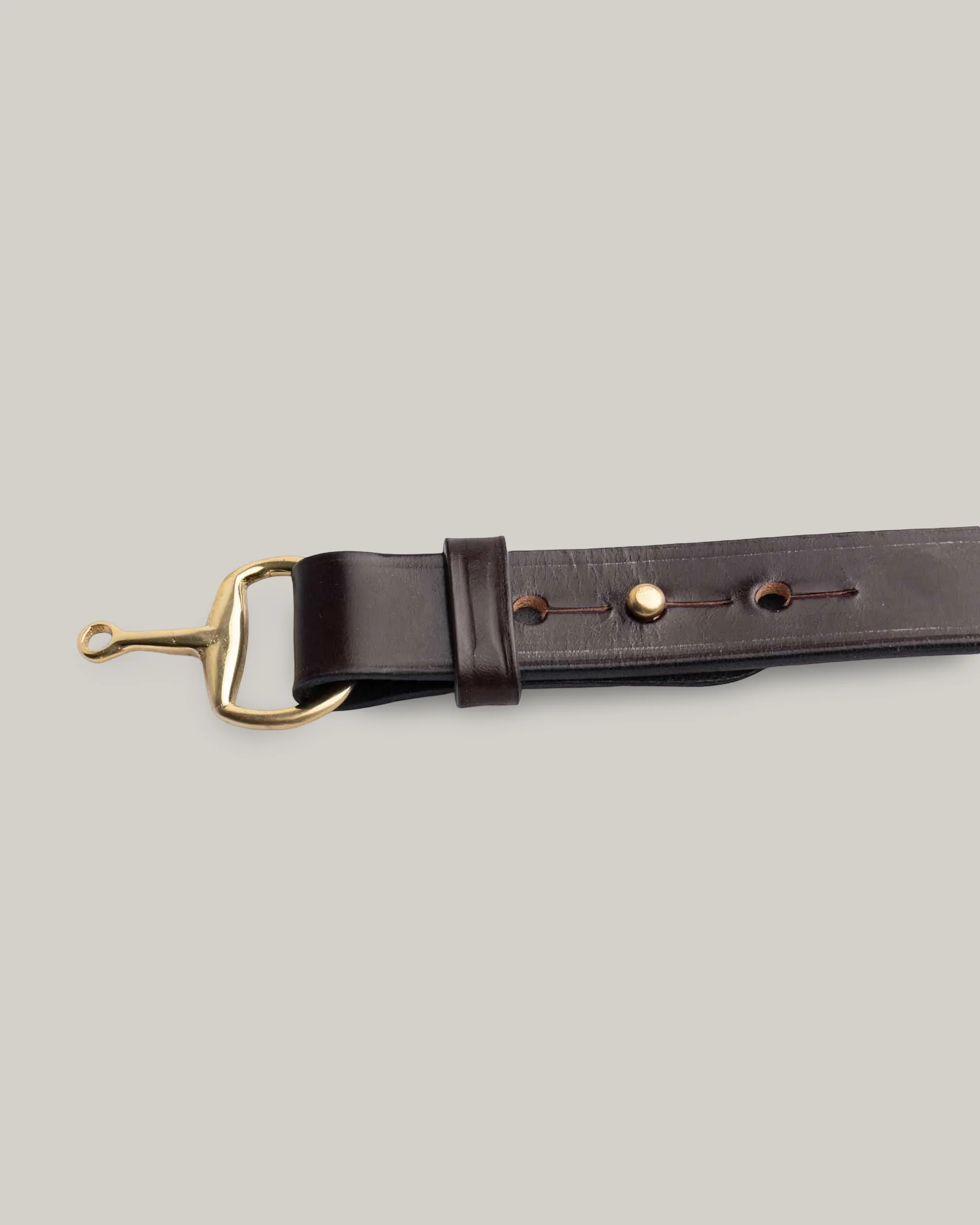 ALLEVOL ASHTON BELT - BROWN/ BRASS - Image 2