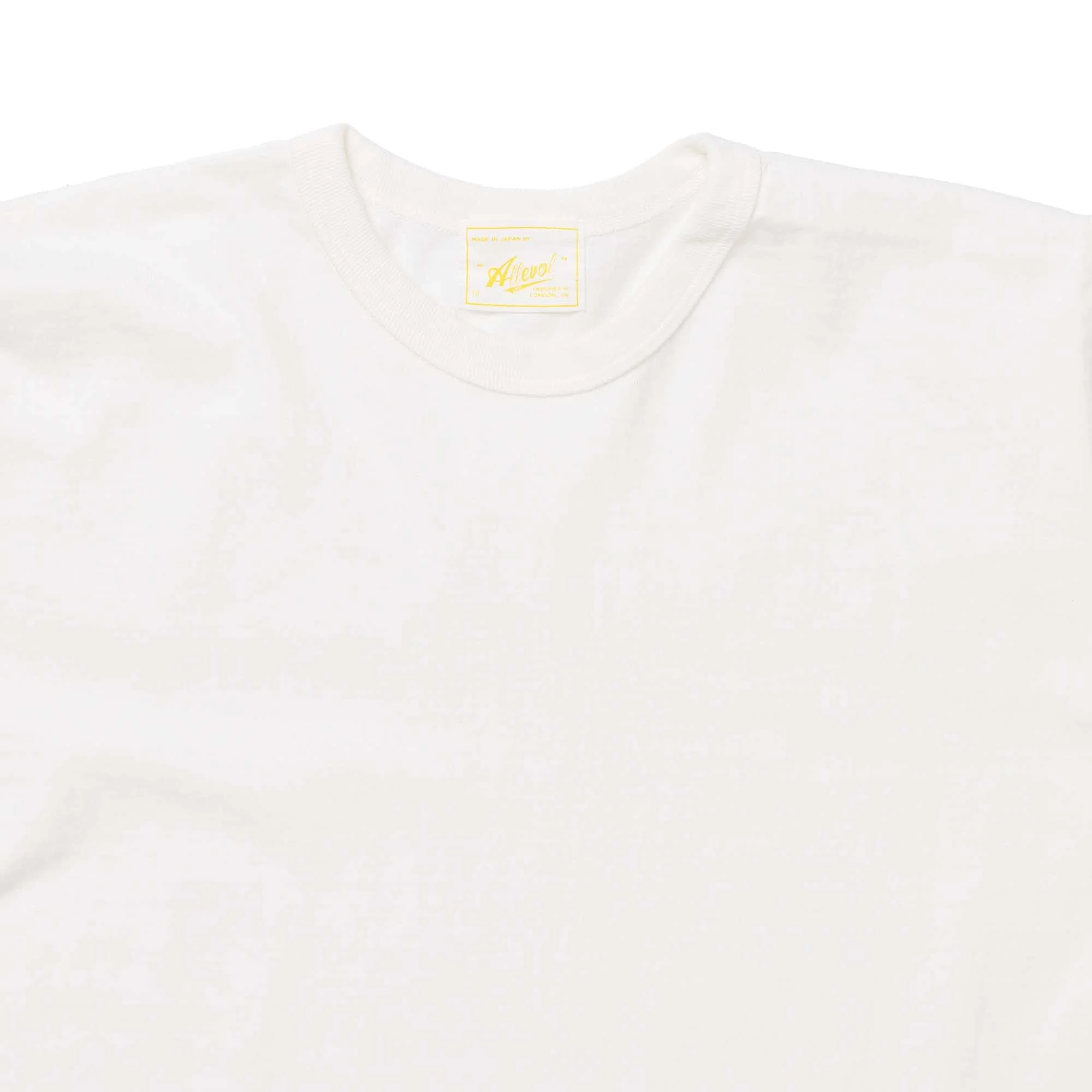 ALLLEVOL HEAVY DUTY CREW NECK T-SHIRT CROPPED - WHITE - Image 3