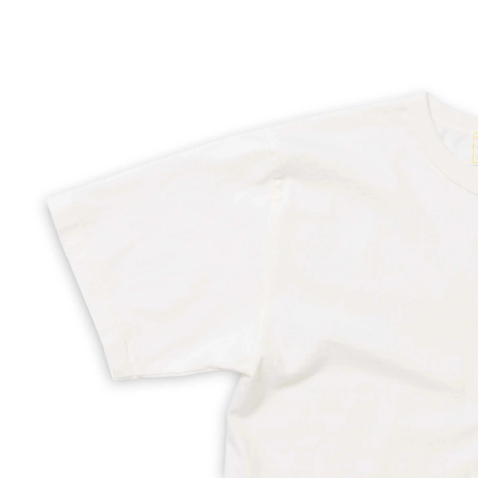 ALLLEVOL HEAVY DUTY CREW NECK T-SHIRT CROPPED - WHITE - Image 4