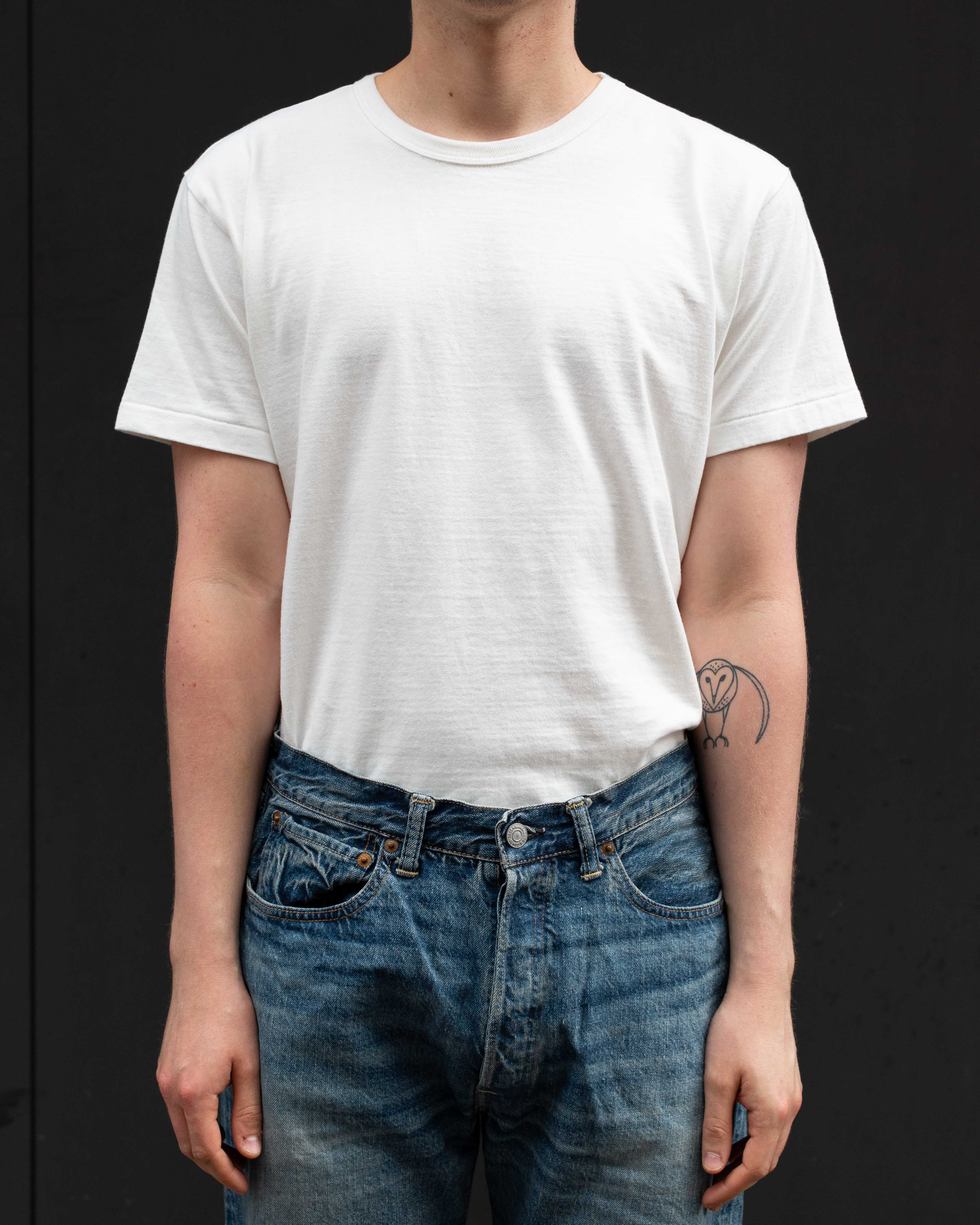 ALLLEVOL HEAVY DUTY CREW NECK T-SHIRT - GREY MELANGE - Image 4