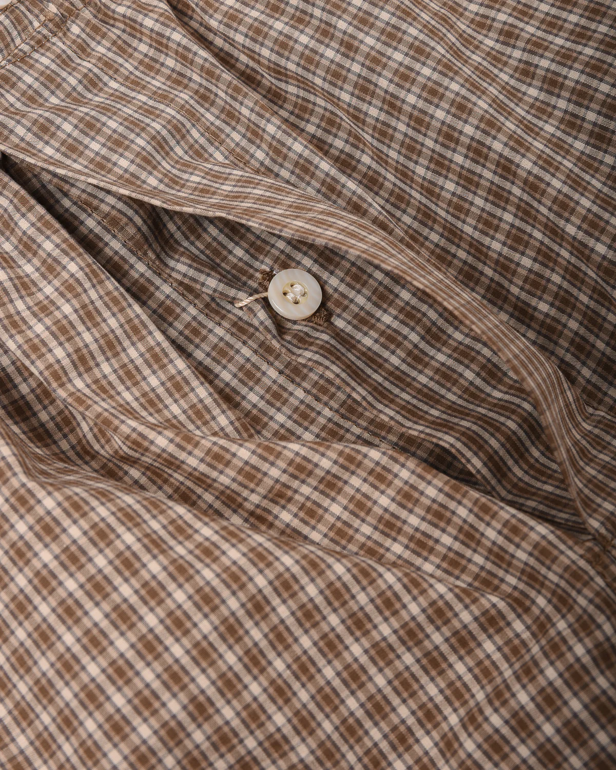 ANONYMOUS ISM MICRO PLAID BOXER - BROWN - Image 4