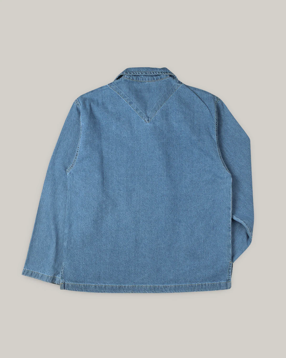 ARMOR LUX HERITAGE SMOCK -  MEDIUM BLUE DENIM - Image 3