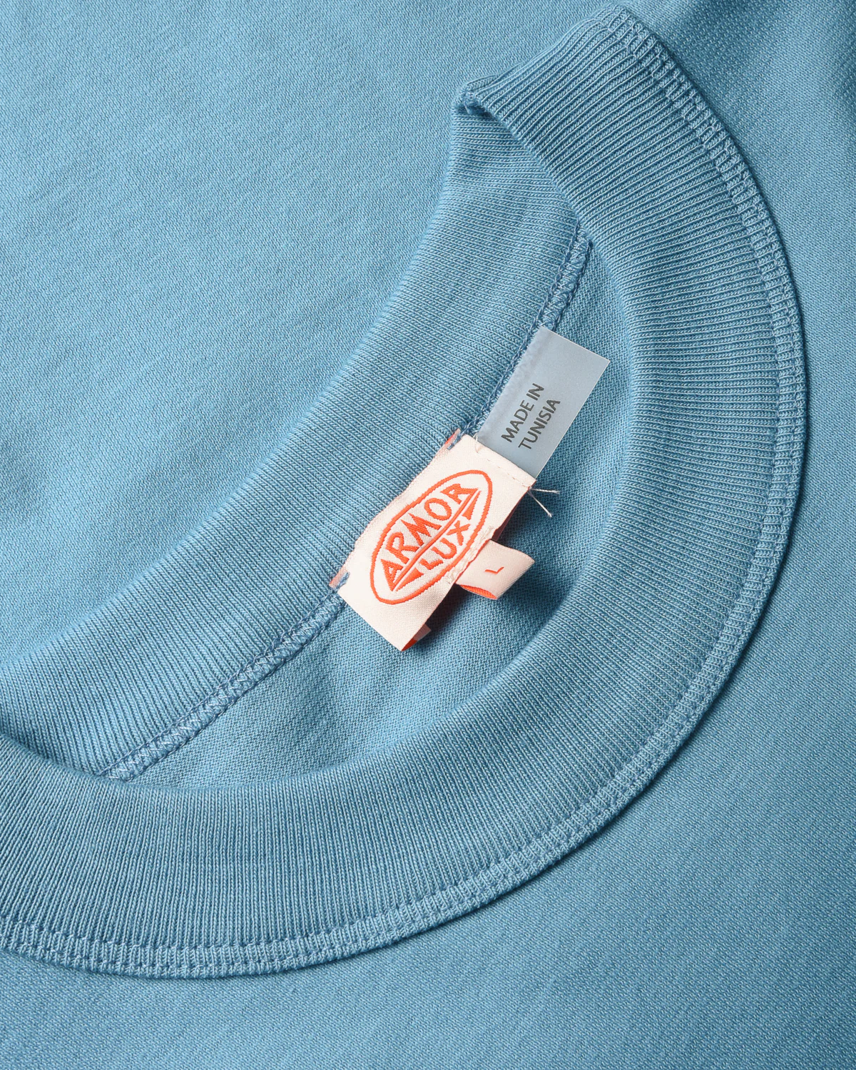 ARMOR LUX HERITAGE T-SHIRT - WATERFALL MID BLUE - Image 2
