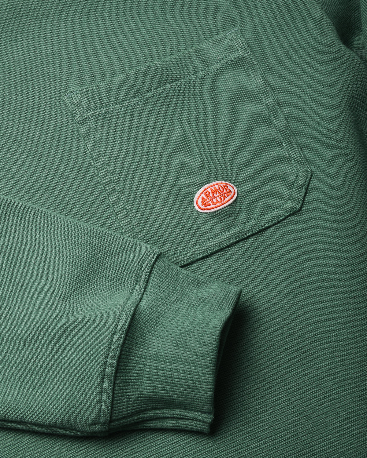 ARMOR LUX TROYER SWEATSHIRT - DARK IVY GREEN - Image 4