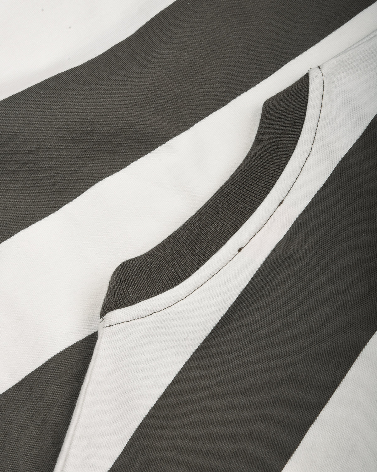ARMOR LUX WIDE STRIPE LS TEE - CHIMERA/ MILK - Image 5
