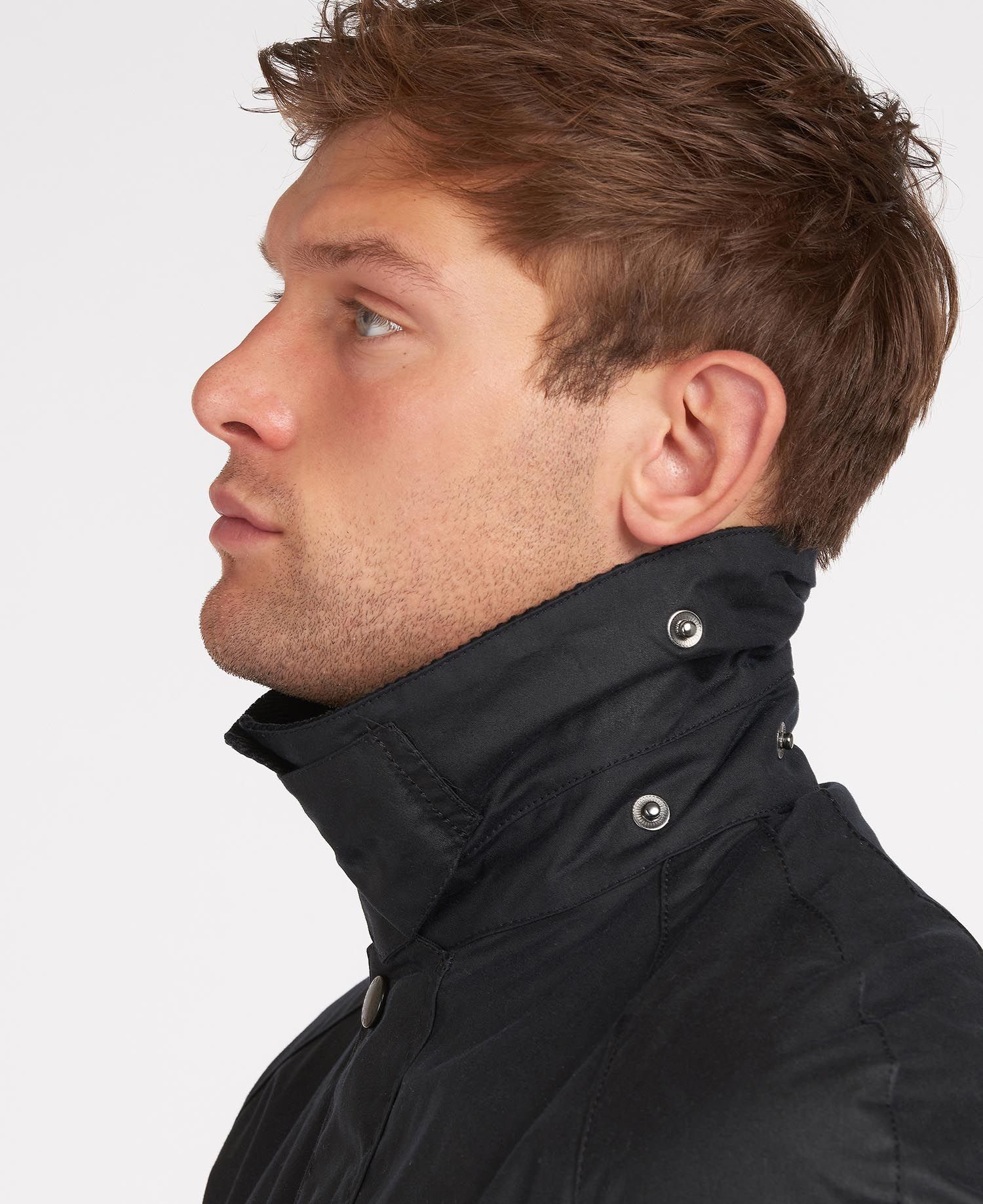 BARBOUR ASHBY WAXED JACKET - NAVY - Image 4