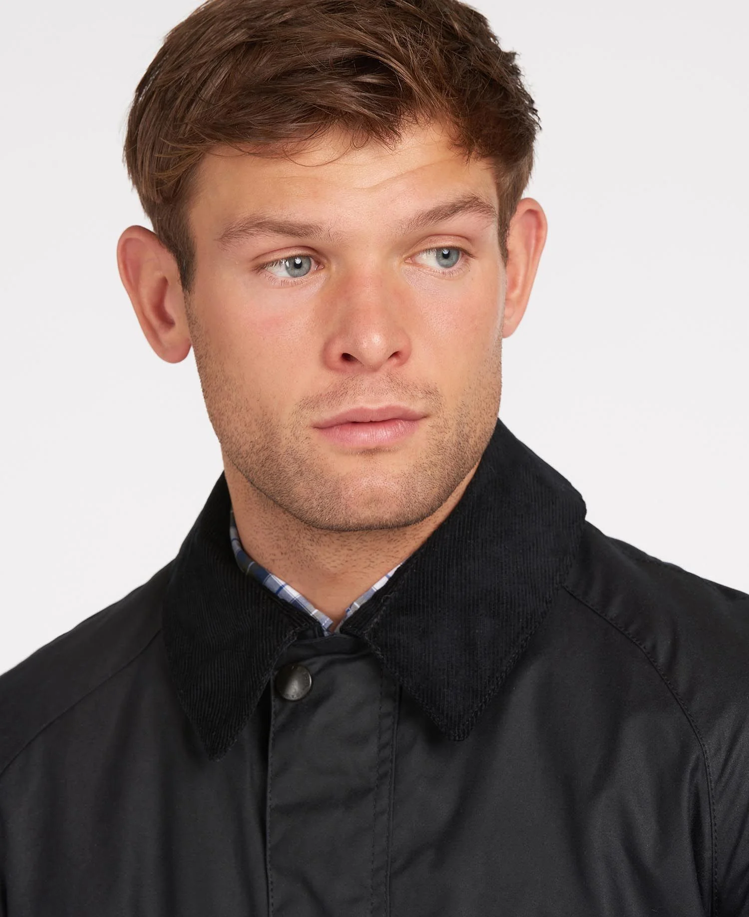 BARBOUR ASHBY WAXED JACKET - NAVY - Image 5