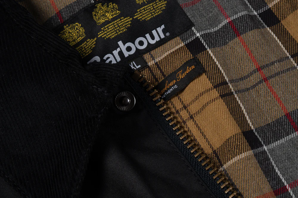 BARBOUR ASHBY WAXED JACKET - NAVY - Image 8