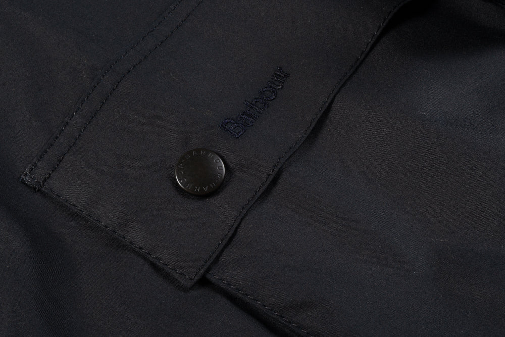 BARBOUR ASHBY WAXED JACKET - NAVY - Image 9