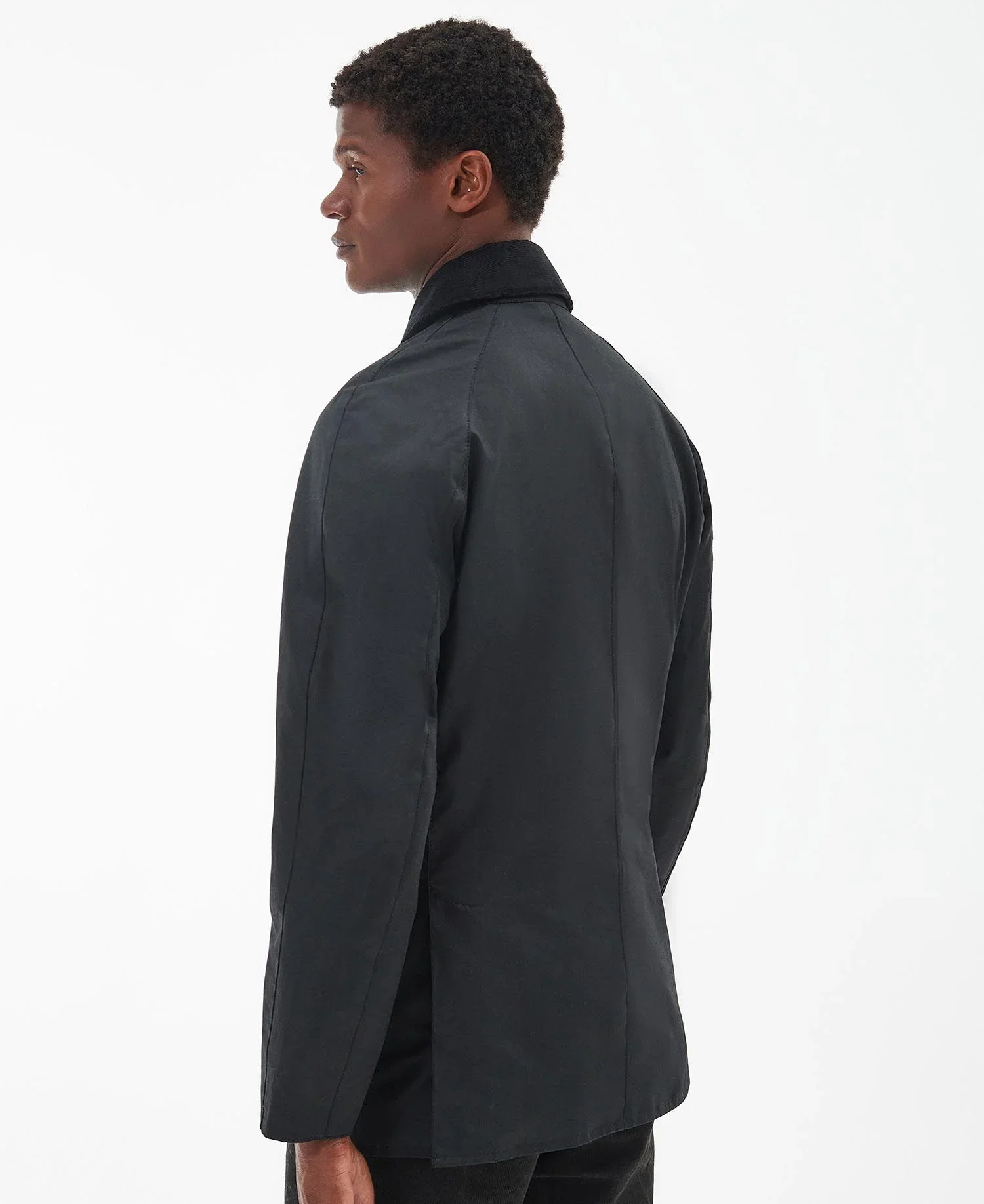 BARBOUR ASHBY WAXED JACKET - BLACK - Image 4