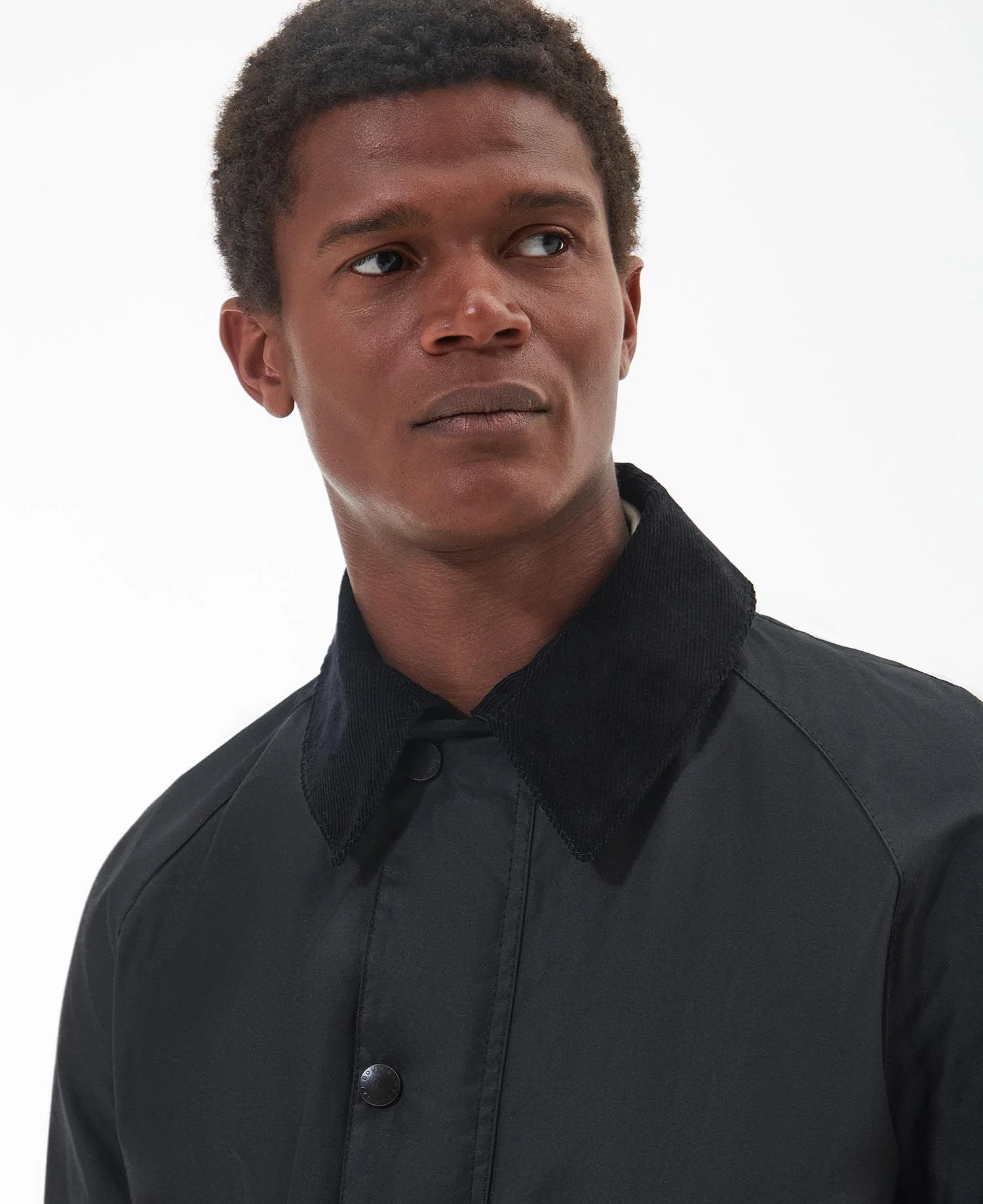 BARBOUR ASHBY WAXED JACKET - BLACK - Image 5