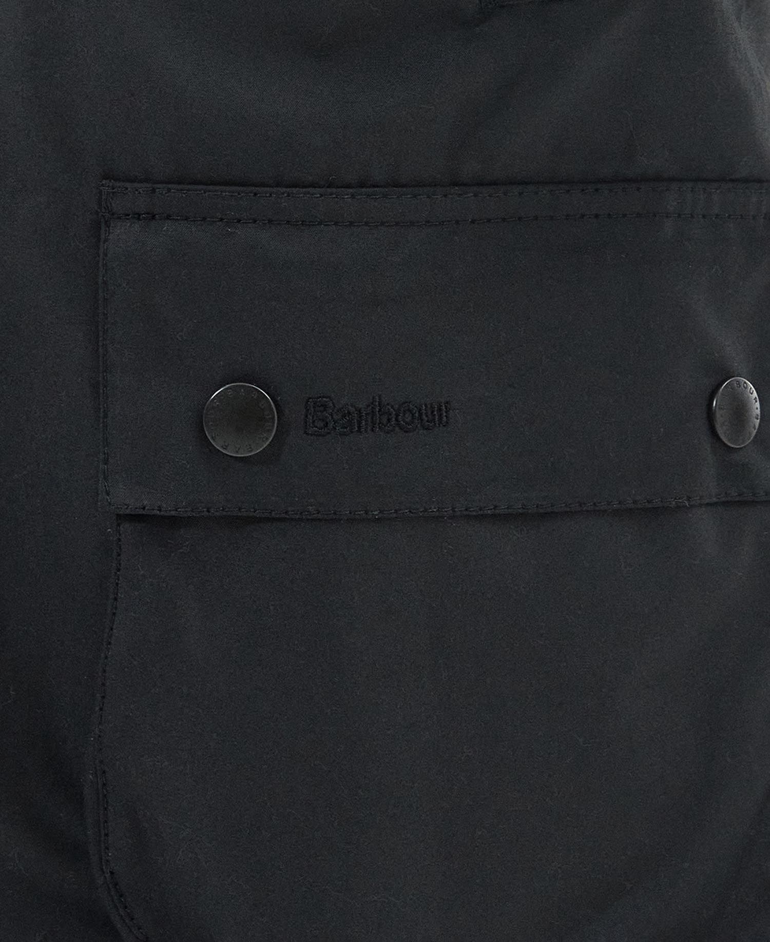 BARBOUR ASHBY WAXED JACKET - BLACK - Image 7