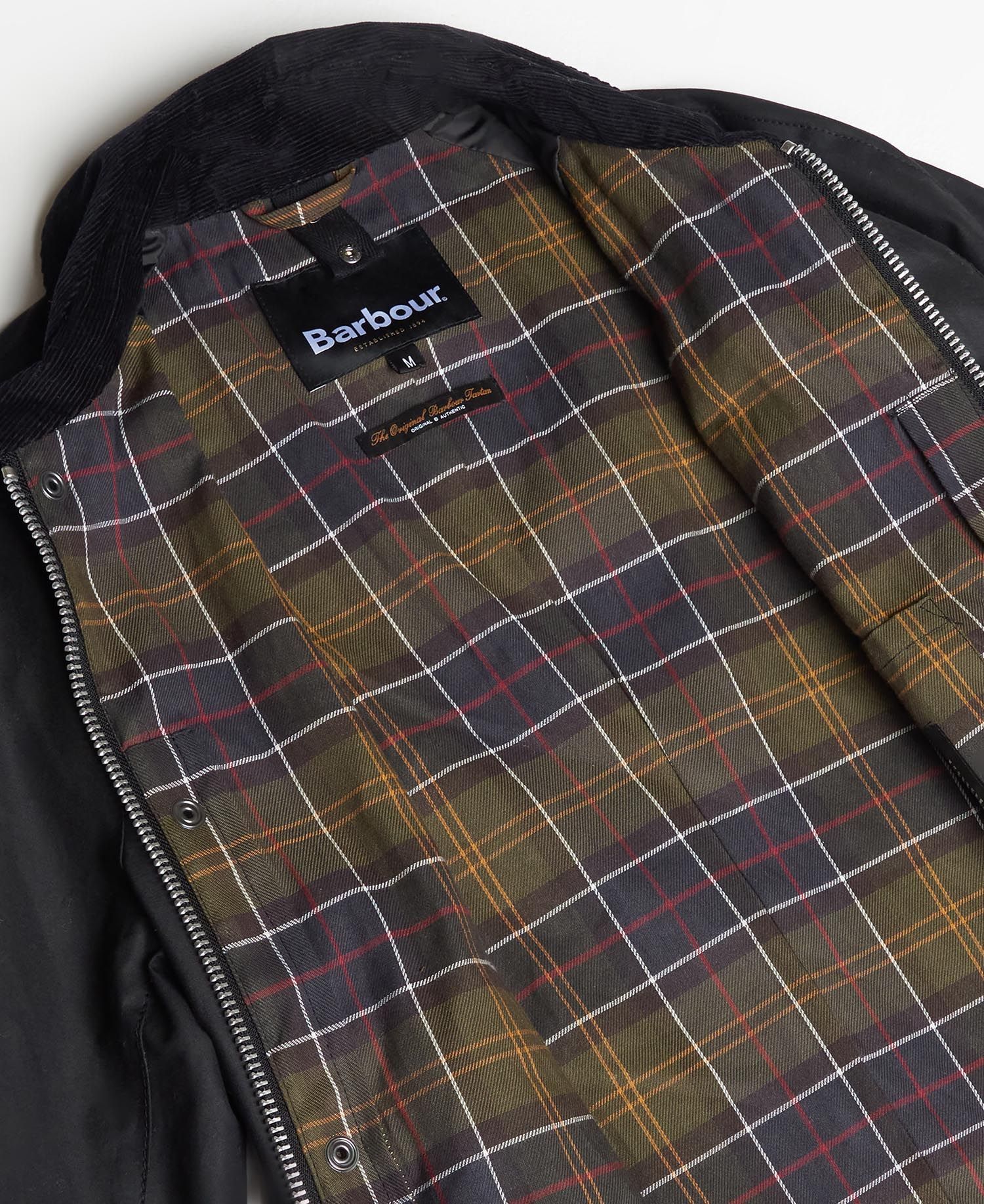 BARBOUR ASHBY WAXED JACKET - BLACK - Image 8