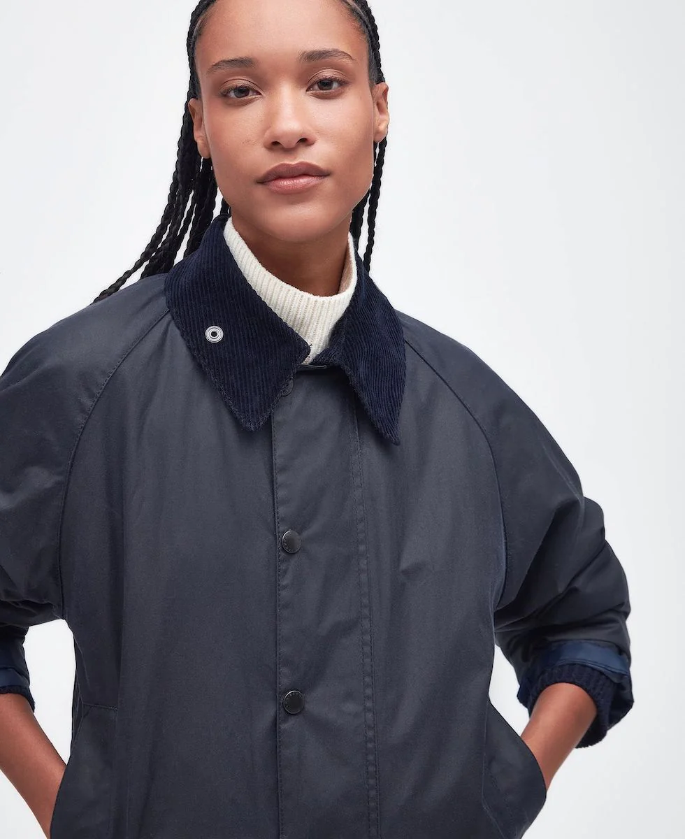 BARBOUR  BEAUFORT JACKET - NAVY - Image 6