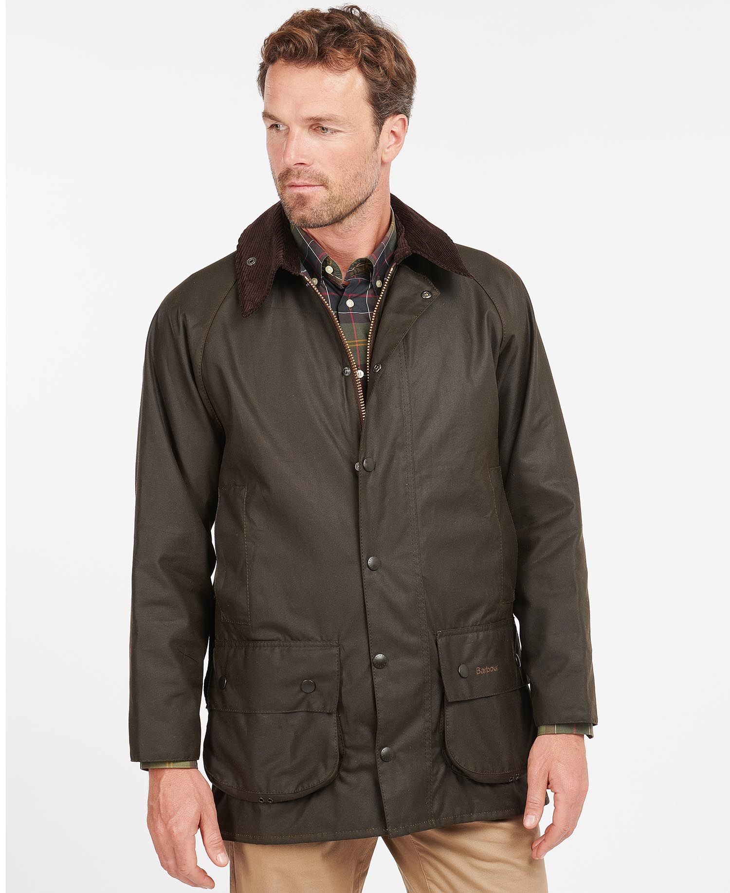 BARBOUR CLASSIC BEAUFORT JACKET - OLIVE - Image 3