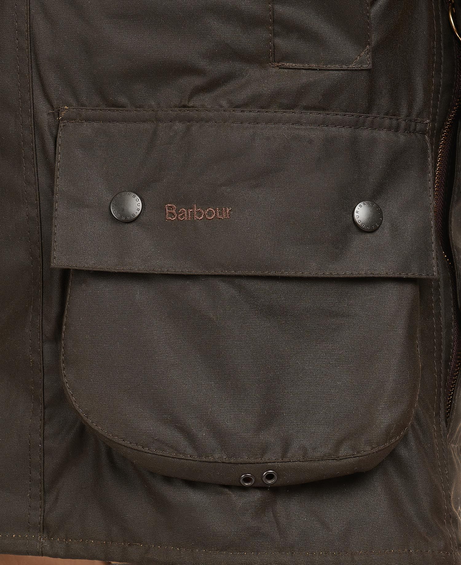 BARBOUR CLASSIC BEAUFORT JACKET - OLIVE - Image 7