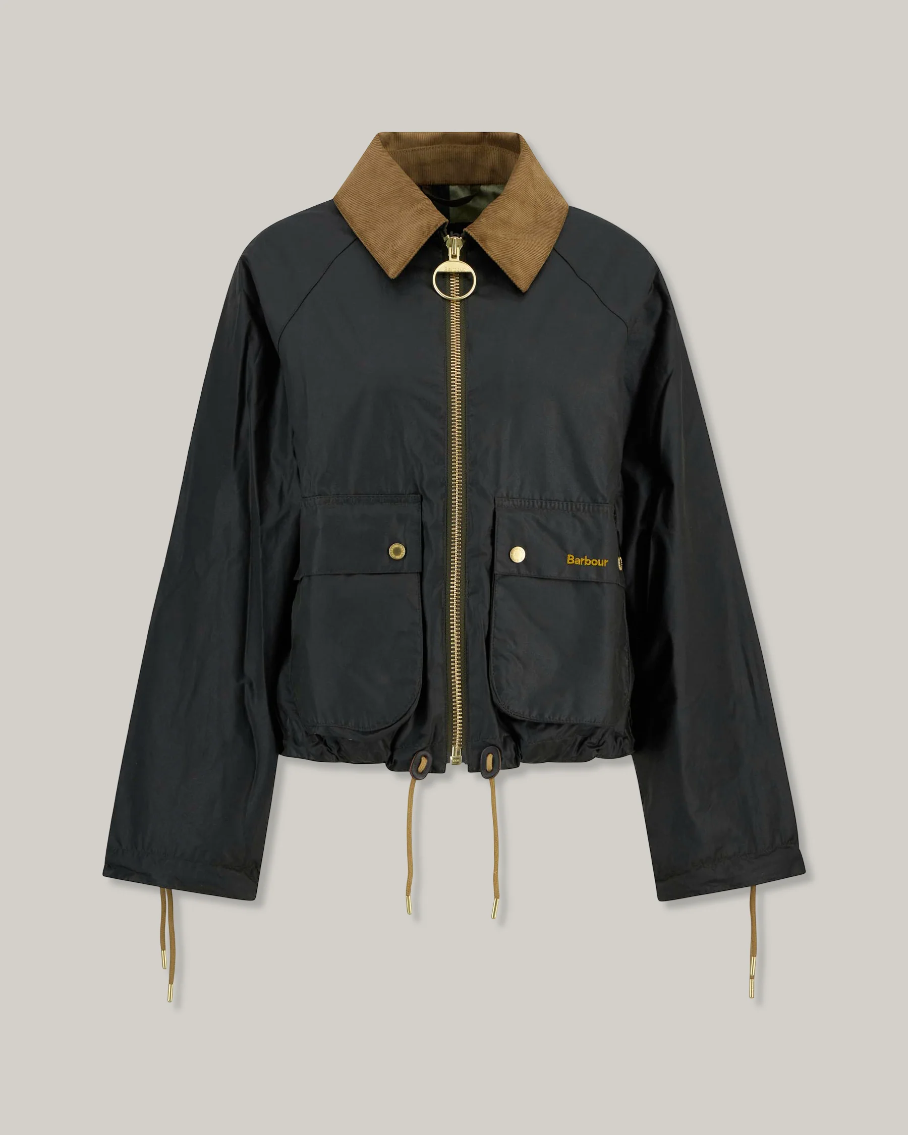 BARBOUR MARRON WAXED JACKET - FERN/ ANCIENT TARTAN