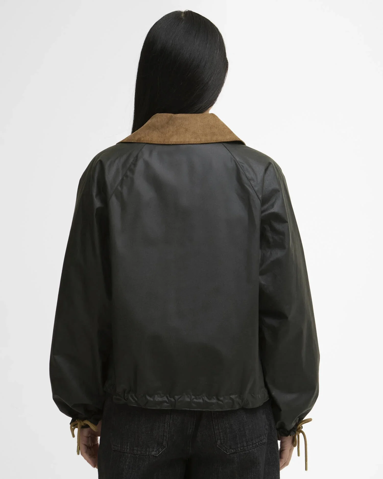 BARBOUR MARRON WAXED JACKET - FERN/ ANCIENT TARTAN - Image 5