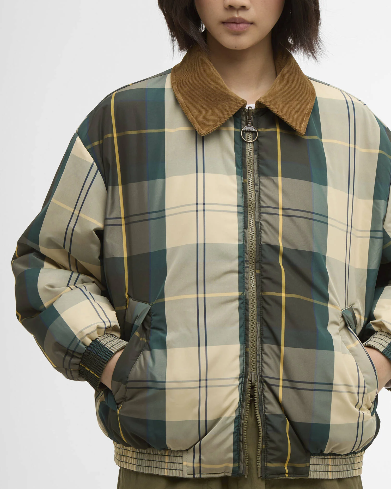 BARBOUR MAUREEN REVERSIBLE CASUAL JACKET - BURNT OLIVE - Image 11