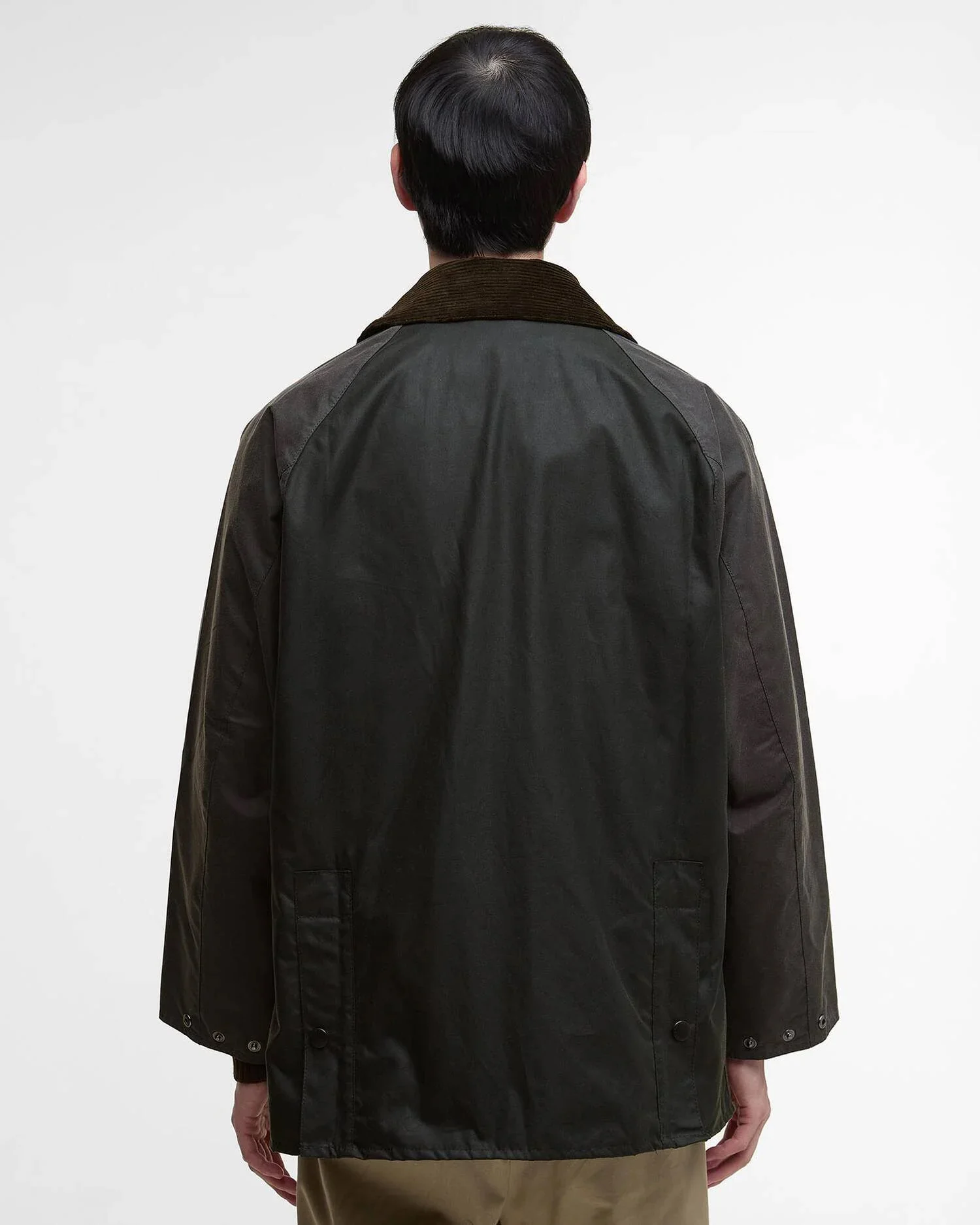 BARBOUR PATCHWORK BEDALE OS WAX JACKET - SAGE MULTI - Image 6