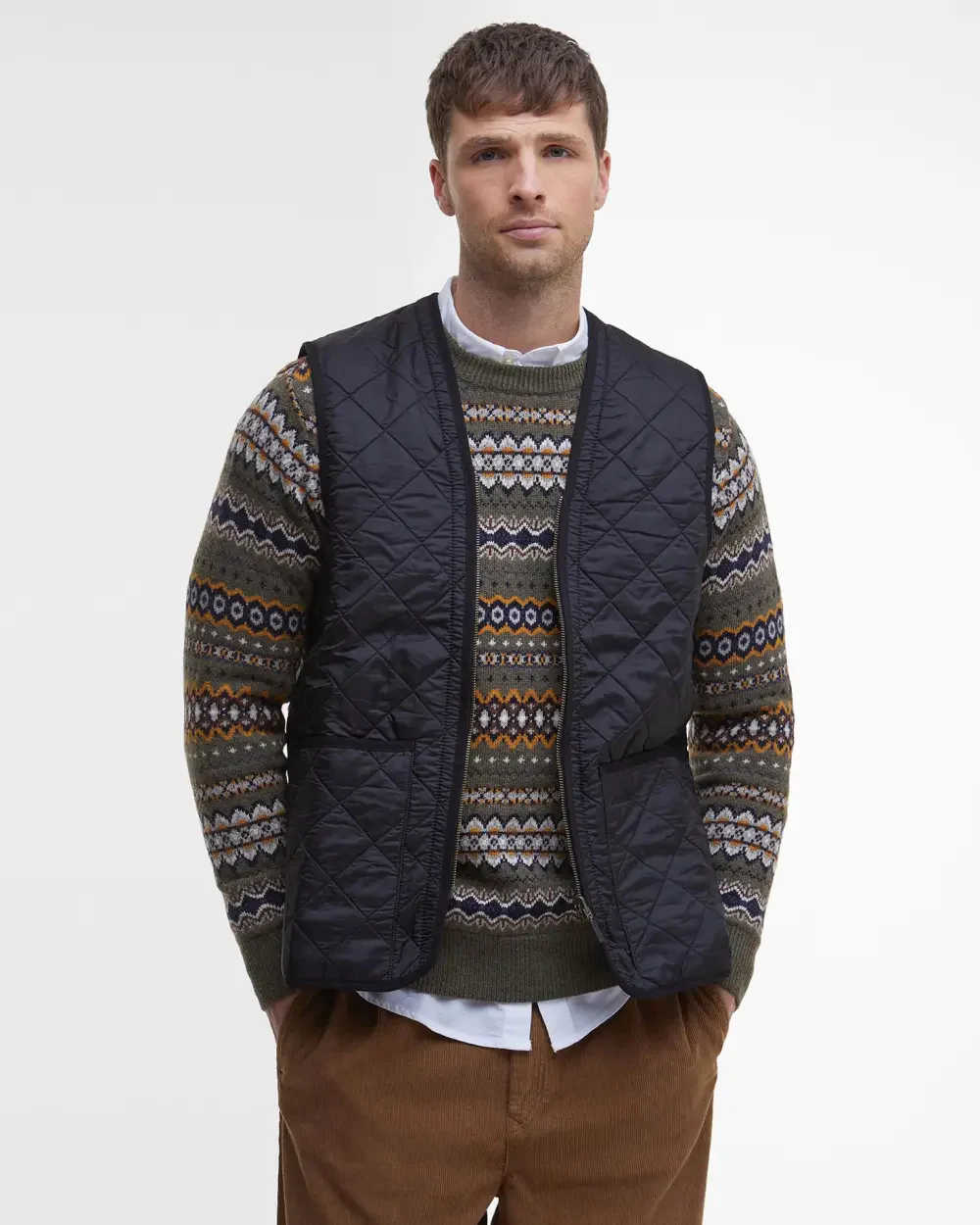 BARBOUR POLARQUILT LINER - BLACK - Image 3