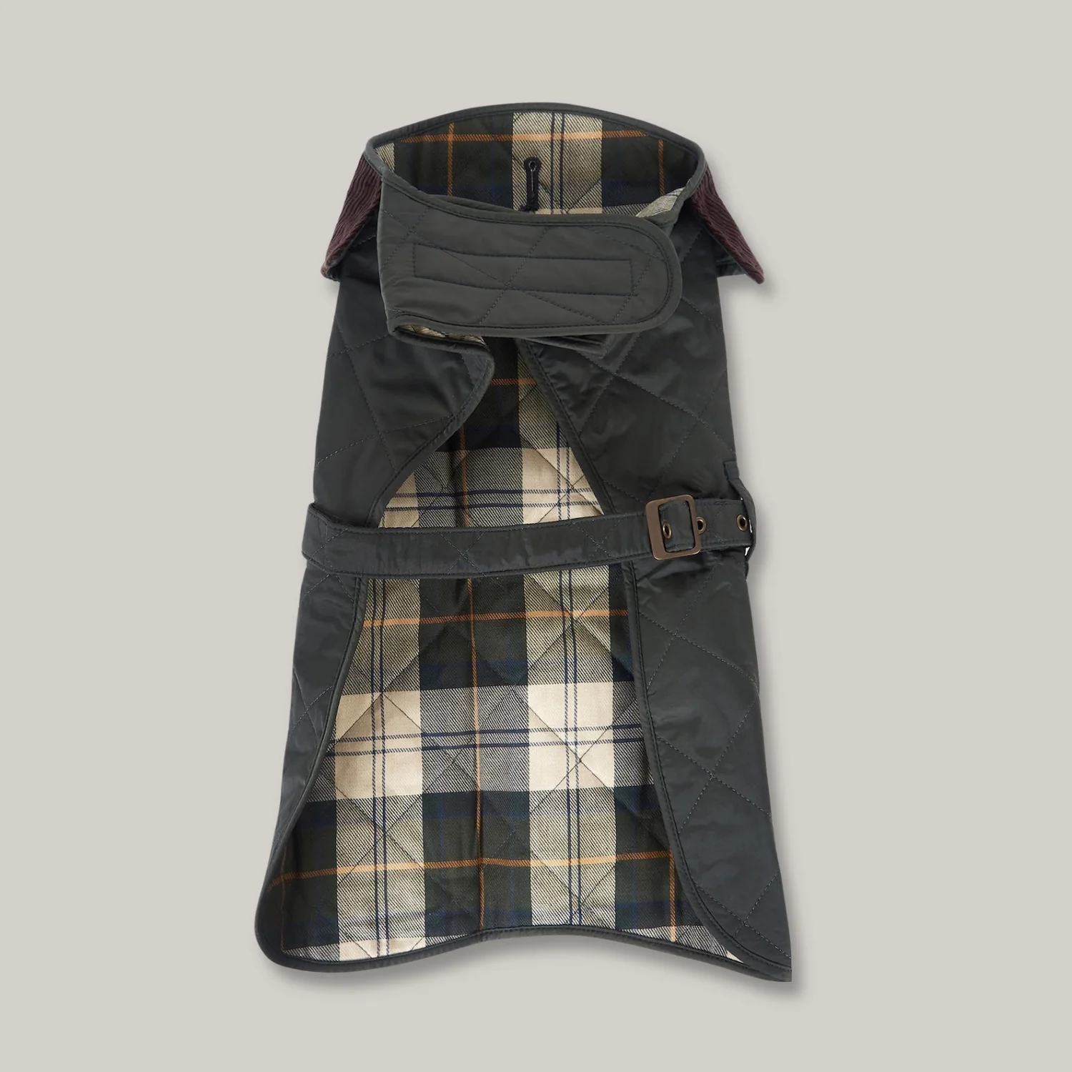 BARBOUR QUILTED DOG COAT - OLIVE - Image 4