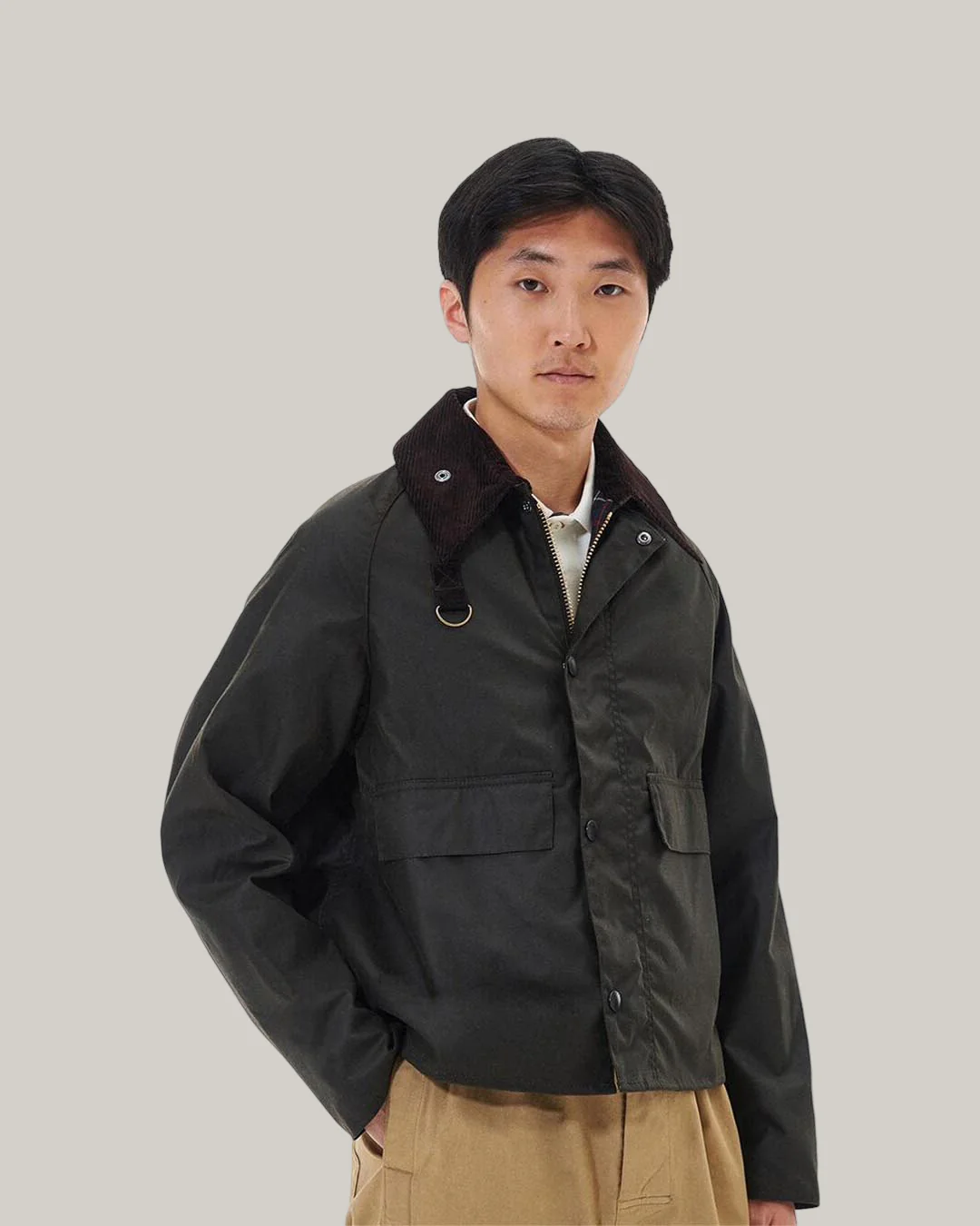 BARBOUR SPEY WAX JACKET - OLIVE - Image 2