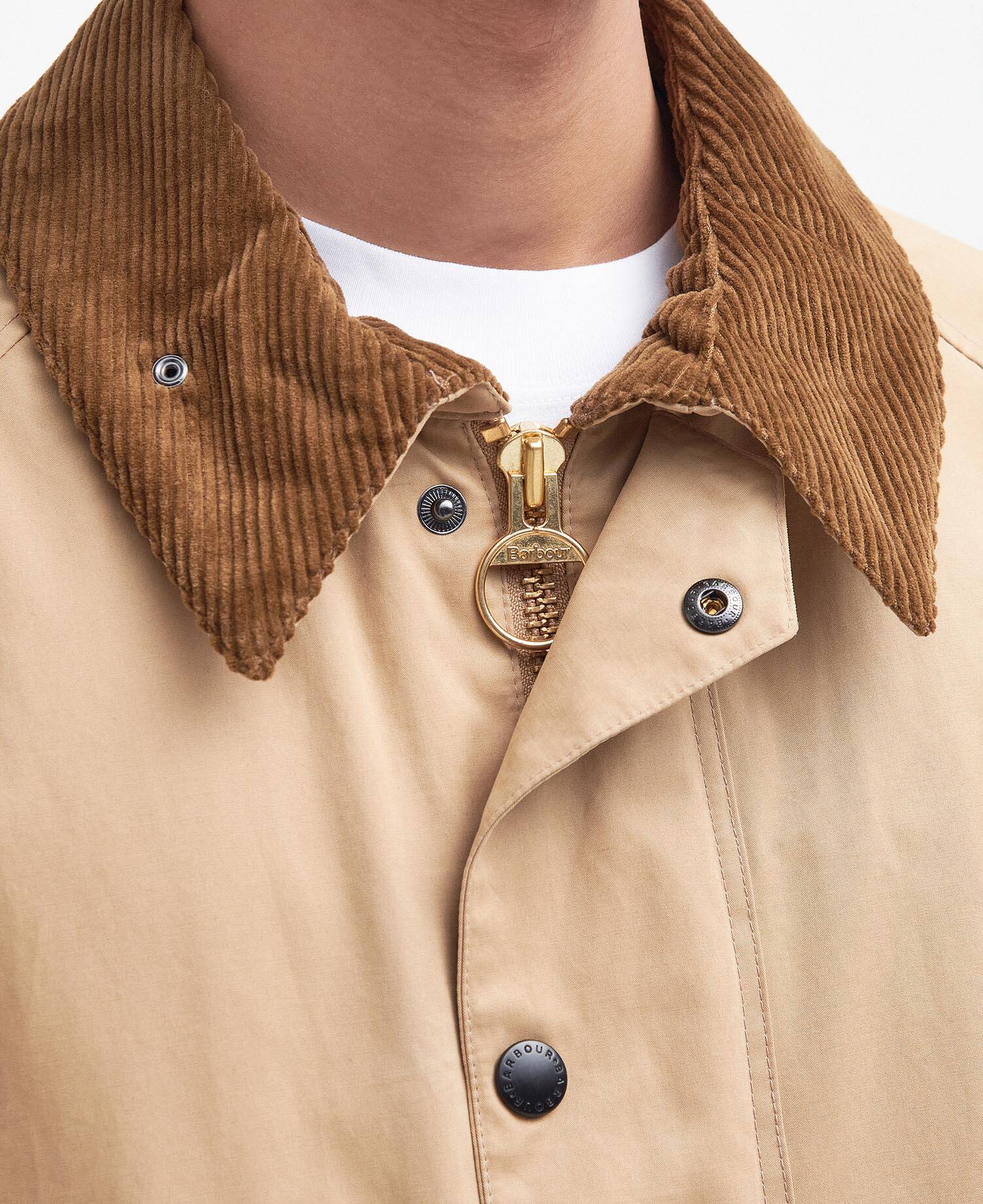 BARBOUR TRANSPORTER OVERSIZED CASUAL JACKET - STONE - Image 7