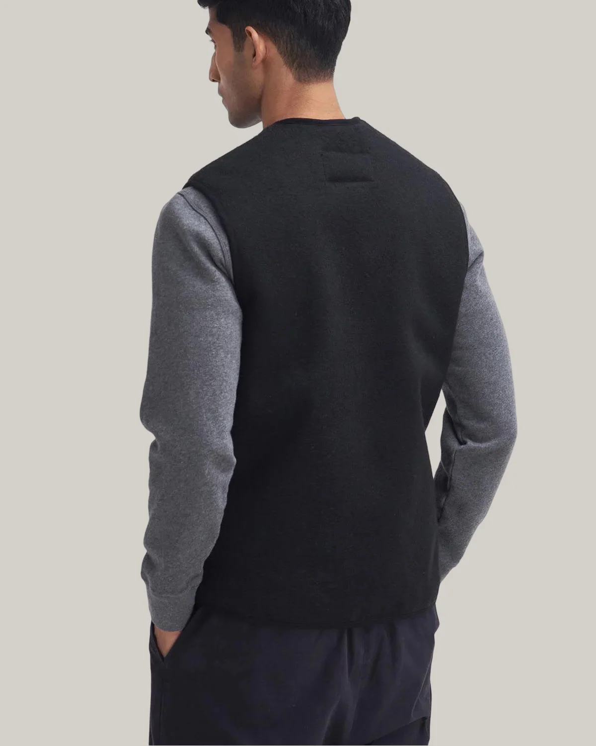 BARBOUR WARM PILE ZIP JACKET LINER - BLACK - Image 2