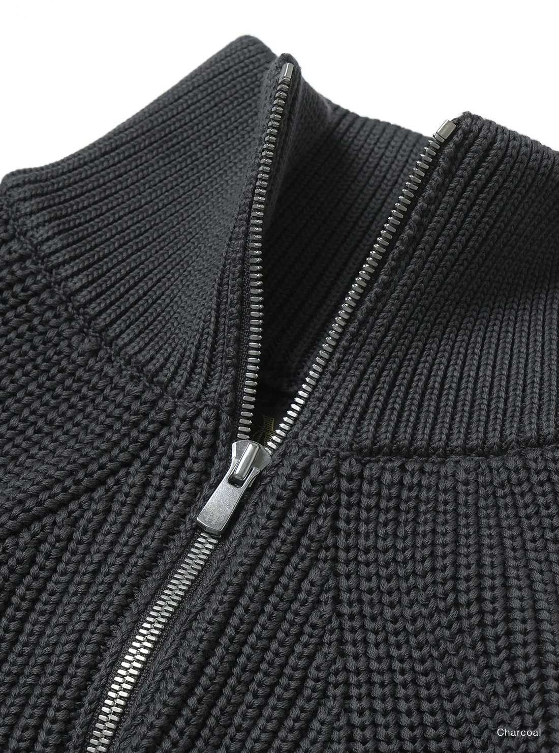 BATONER COTTON SIGNATURE DRIVERS KNIT - GRAY SAX - Image 3