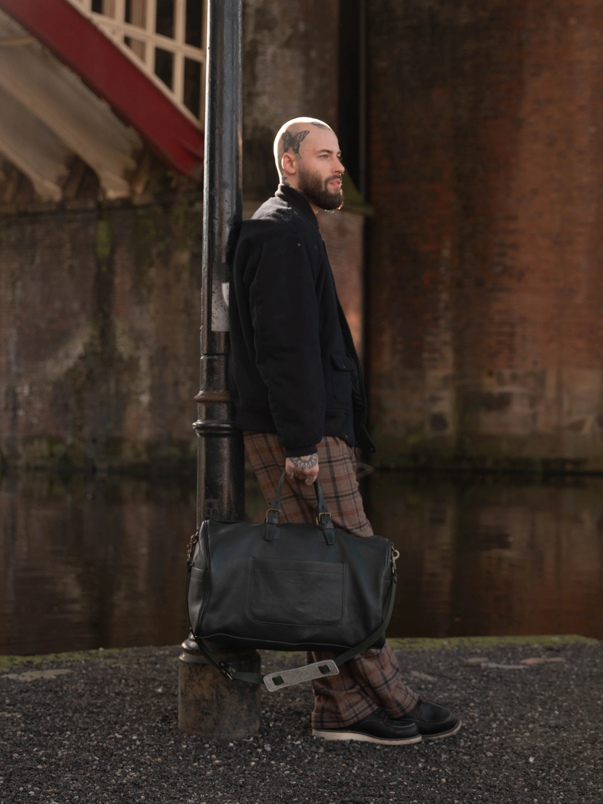 BLEU DE CHAUFFE HOBO TRAVEL BAG - GREEN - Image 3