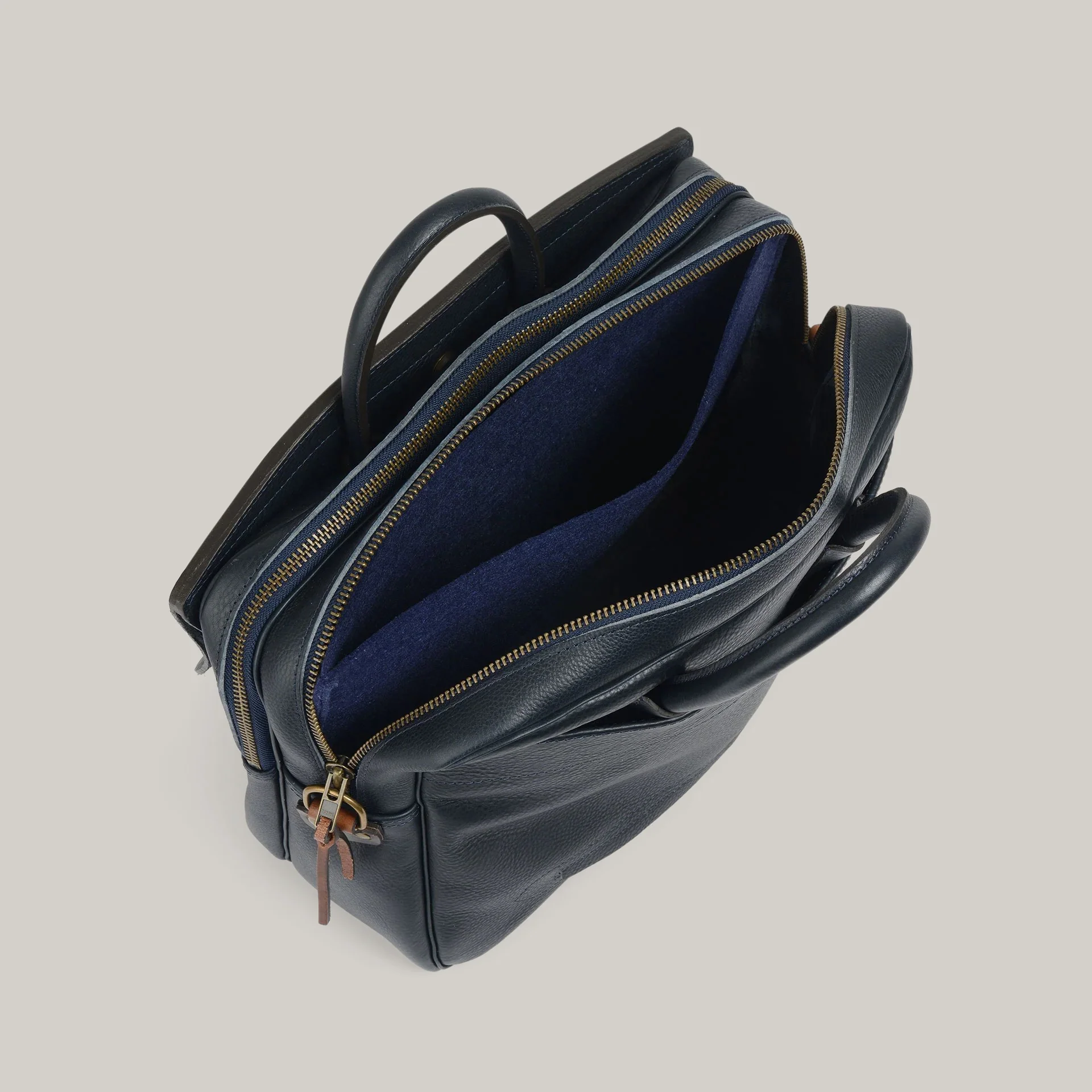 BLEU DE CHAUFFE ZEPPO BUSINESS BAG - NAVY BLUE - Image 3