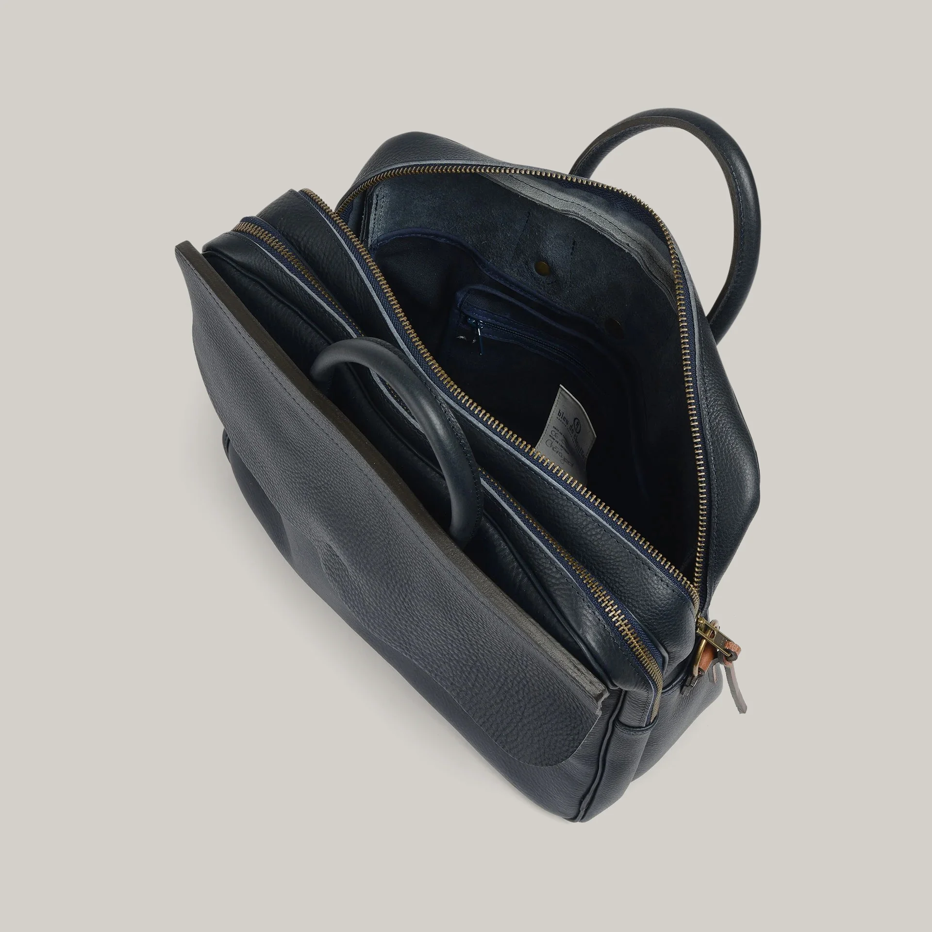 BLEU DE CHAUFFE ZEPPO BUSINESS BAG - NAVY BLUE - Image 4