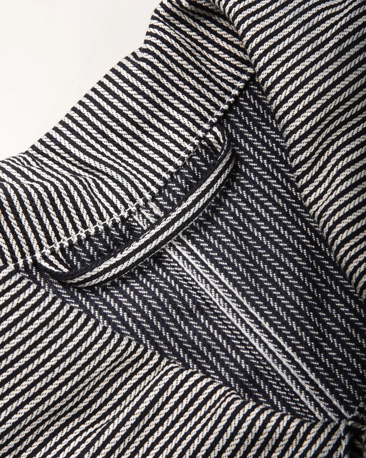 BLUE BLANKET JEANS J10  RAILROAD JACKET - INDIGO HICKORY STRIPE - Image 5