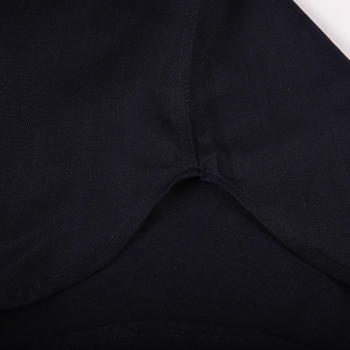 BLUE BLANKET JEANS S05 IT32 HERRINGBONE SHIRT - INDIGO - Image 9