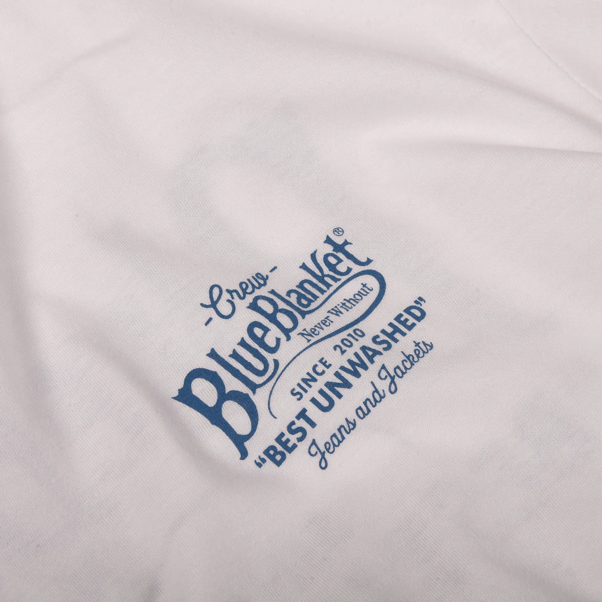 BLUE BLANKET JEANS TS9-IT78 TUBULAR LOGO T-SHIRT - WHITE - Image 7