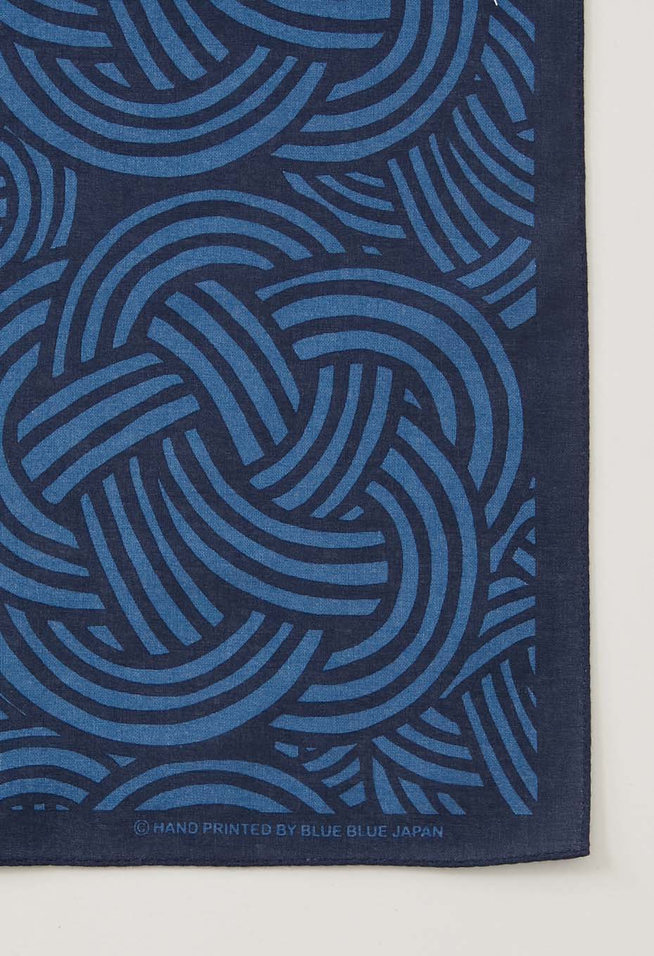 BLUE BLUE JAPAN MIZUHIKI 'KNOT' BANDANA - DARK NAVY - Image 3