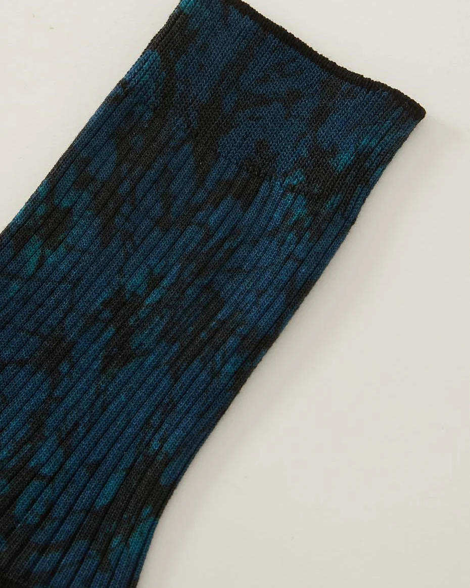 BLUE BLUE JAPAN PRINTED GLASS PATTERN SOCKS - NAVY - Image 2