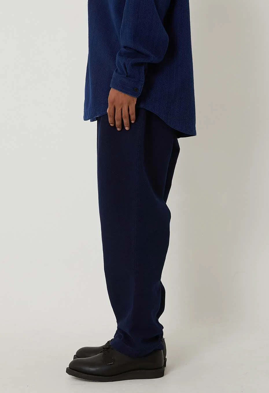BLUE BLUE JAPAN PURE INDIGO DOUBLECLOTH SASHIKO TROUSERS - Image 3
