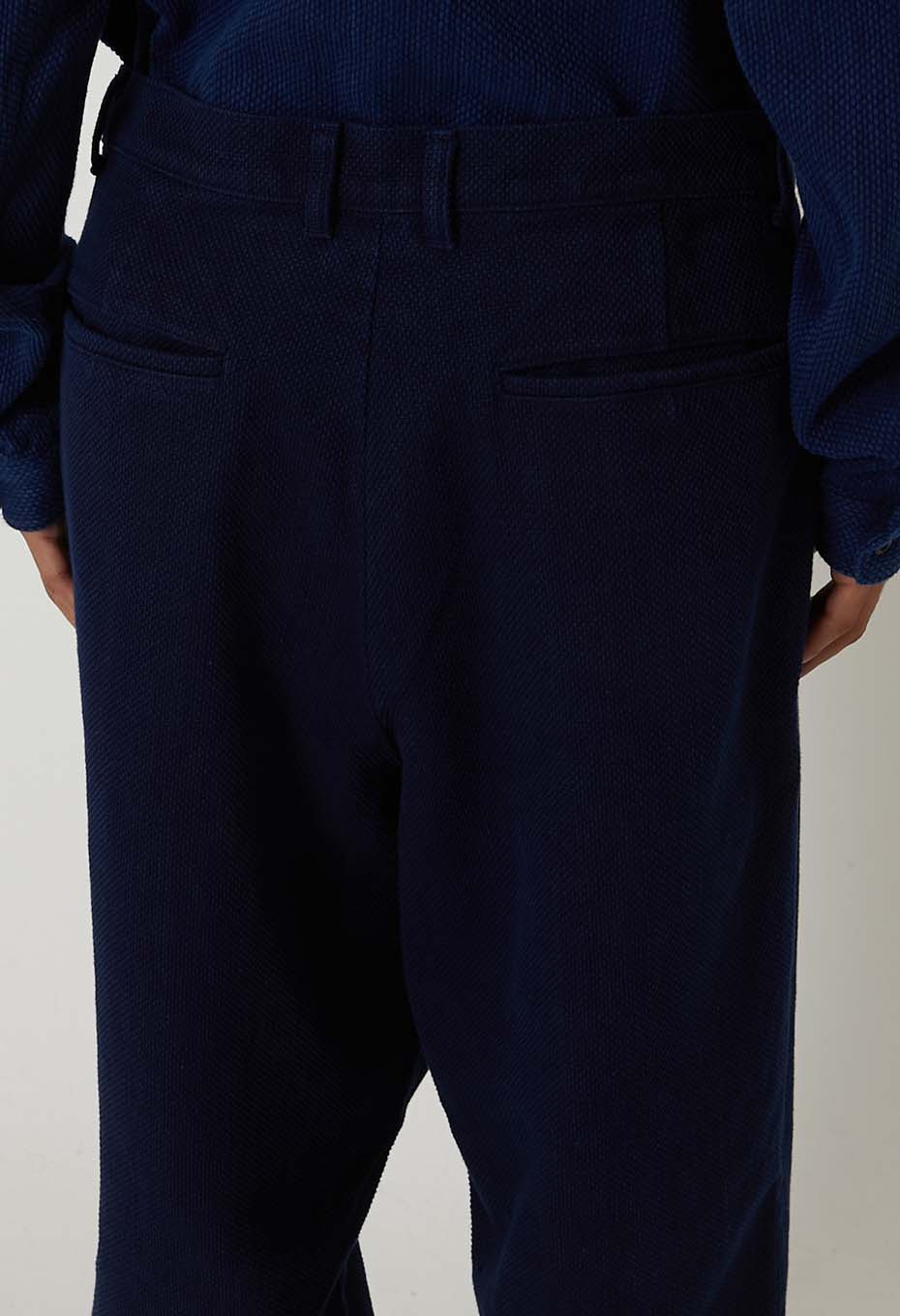 BLUE BLUE JAPAN PURE INDIGO DOUBLECLOTH SASHIKO TROUSERS - Image 6