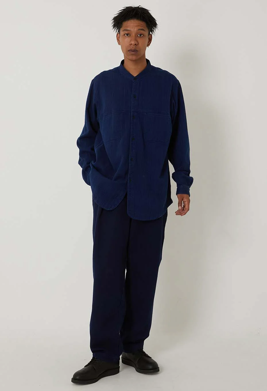 BLUE BLUE JAPAN PURE INDIGO DOUBLECLOTH SASHIKO TROUSERS - Image 8