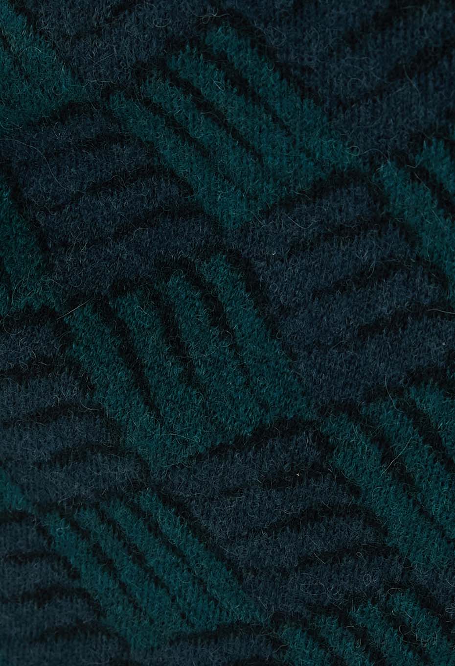 BLUE BLUE JAPAN WOMEN'S WIND AND WAVE PATTERN DRESS - TEAL - Image 8