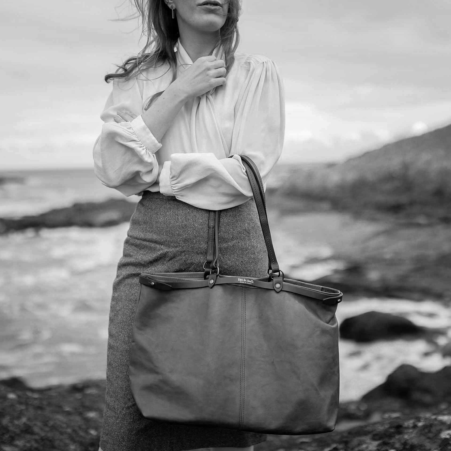 BLEU DE CHAUFFE ADELE TOTE BAG - BLACK - Image 3
