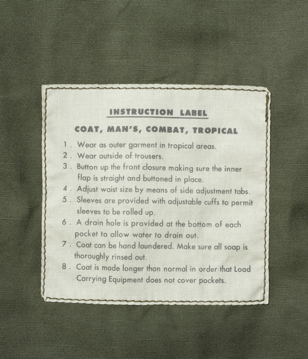 BUZZ RICKSON COMBAT TROPICAL COAT - OLIVE - Image 8