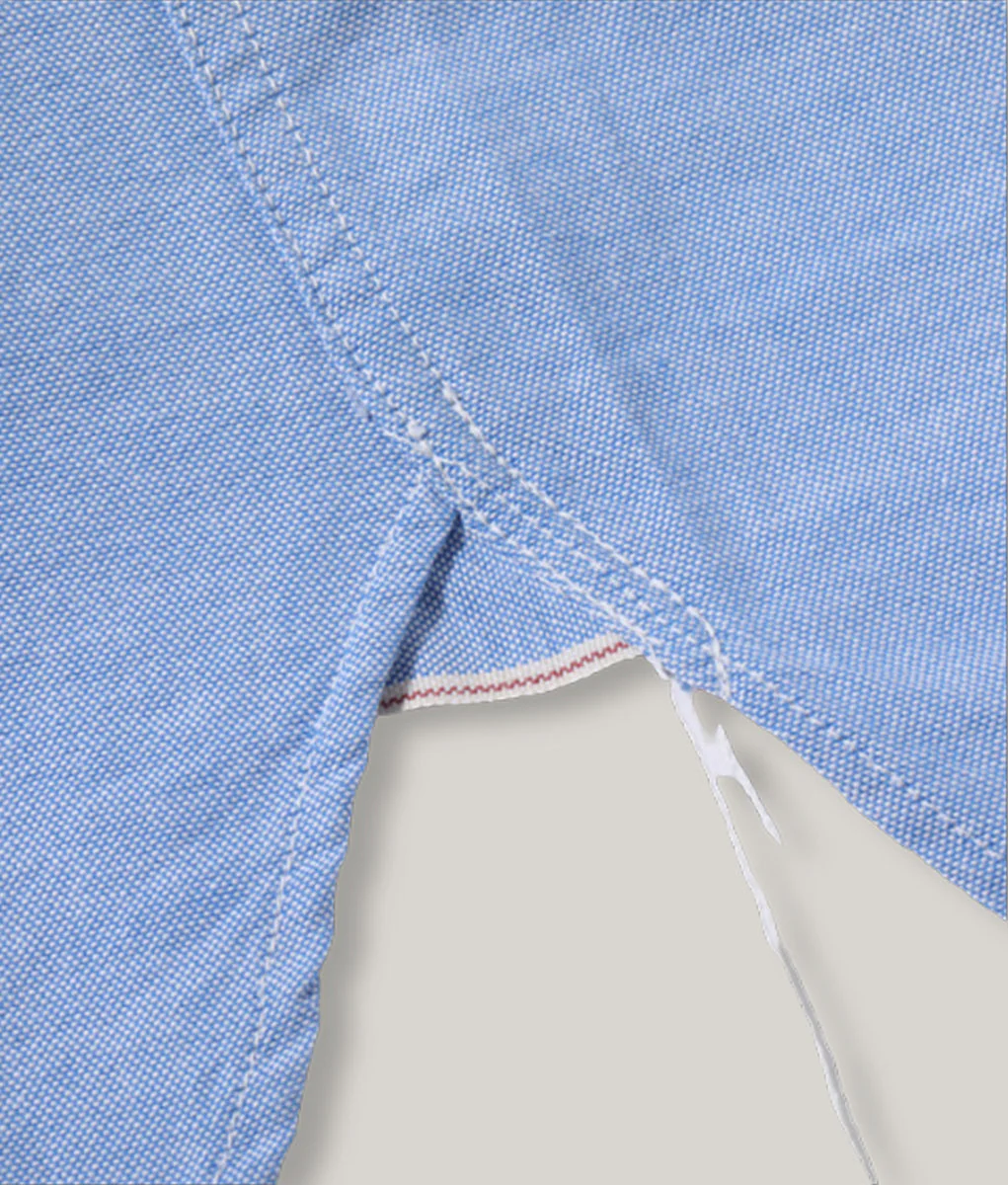BUZZ RICKSON x PPHH - 4OZ COTTON OXFORD CLOTH SHIRT - BLUE - Image 5