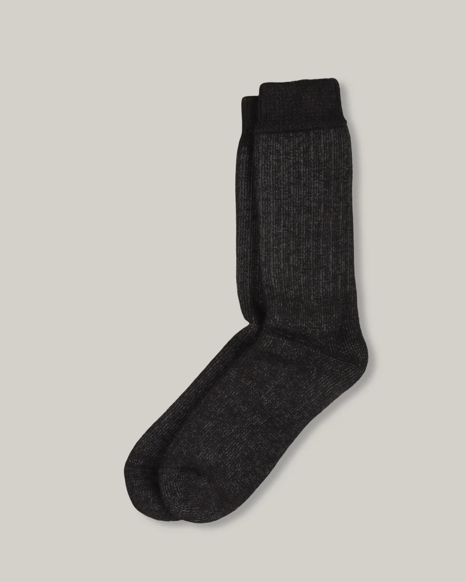 CHAMULA ALPACA SUPER WARM SOX - BLACK - Image 2