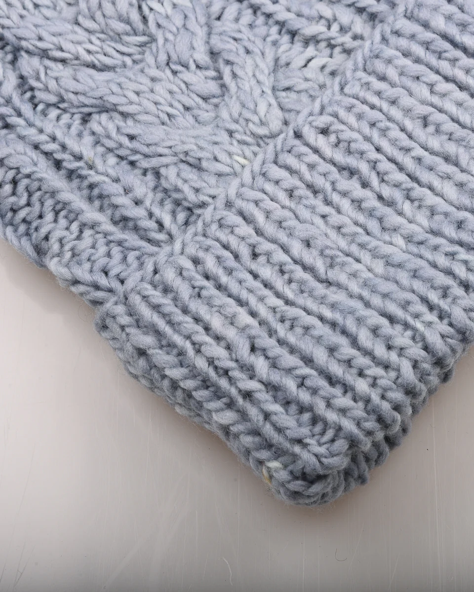 CHAMULA DOUBLE CUFF FISHERMAN CAP - LT. INDIGO - Image 3