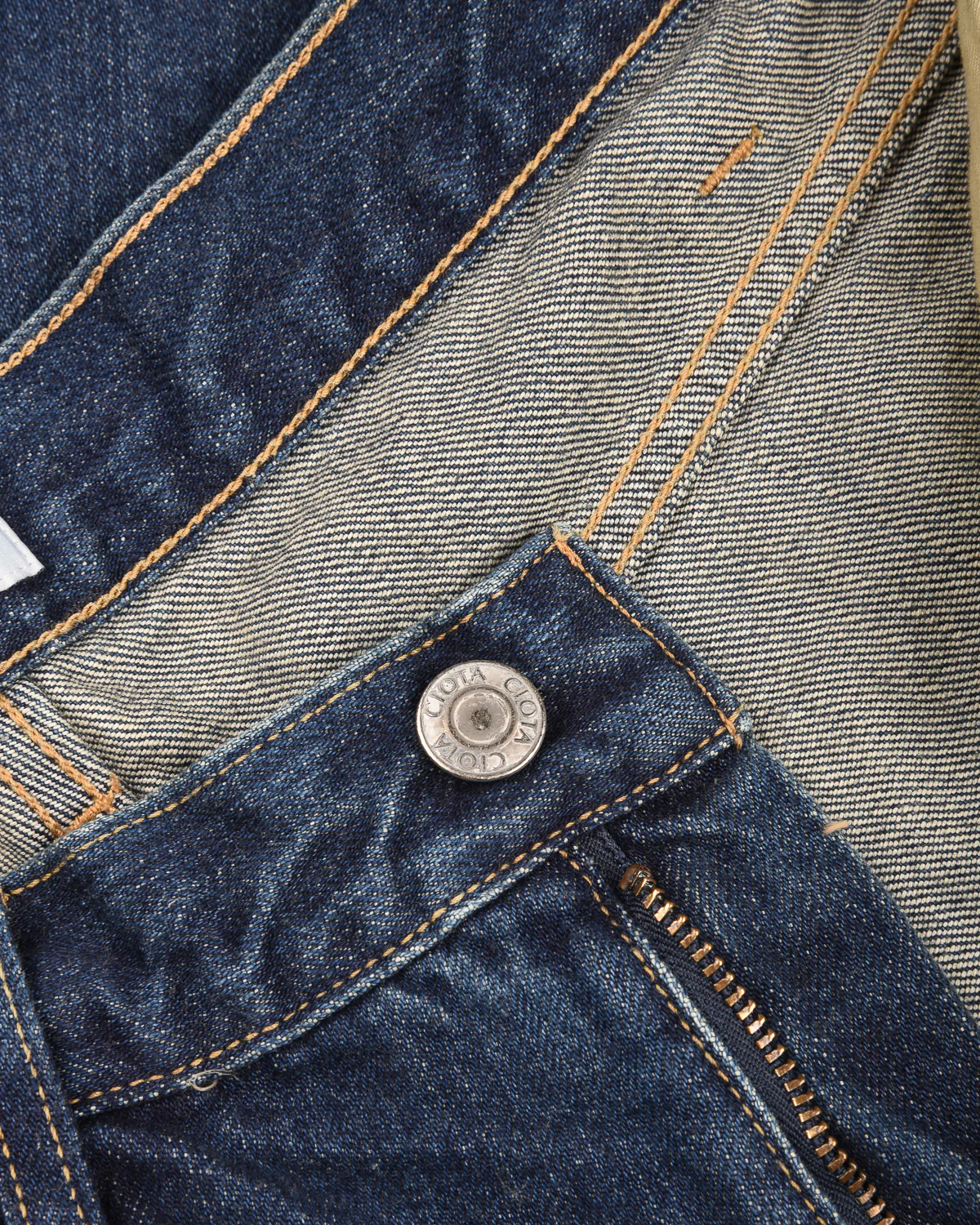 CIOTA WIDE BAGGY 5 POCKET PANTS - DEEP BLUE - Image 4