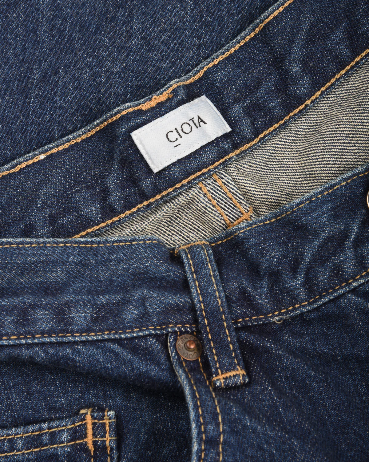 CIOTA WIDE BAGGY 5 POCKET PANTS - DEEP BLUE - Image 5